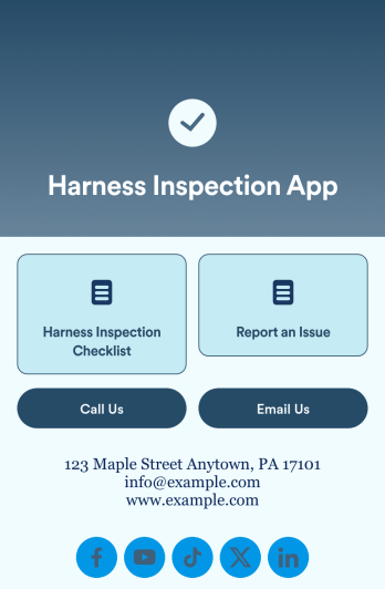 Harness Inspection App Template