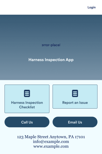 Harness Inspection App Template