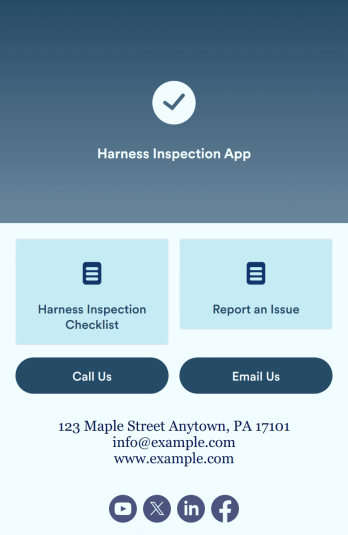 Harness Inspection App Template