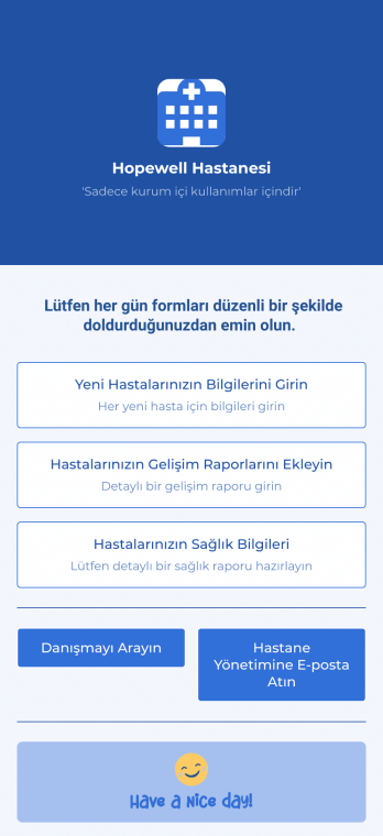 Hasta Yönetimi Uygulaması Template