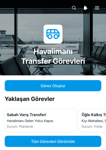 Havalimanı Transfer Görev Uygulama Șablonu