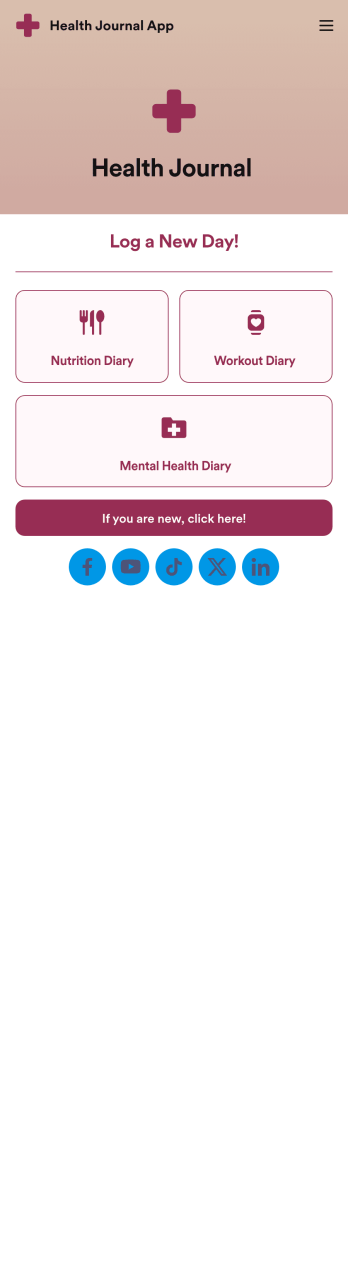 Health Journal App Template