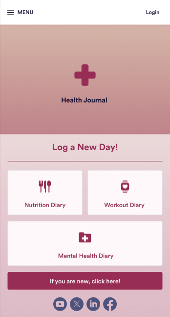 Health Journal App Template