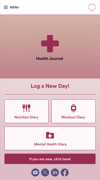 Health Journal App Template
