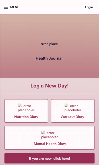 Health Journal App Template