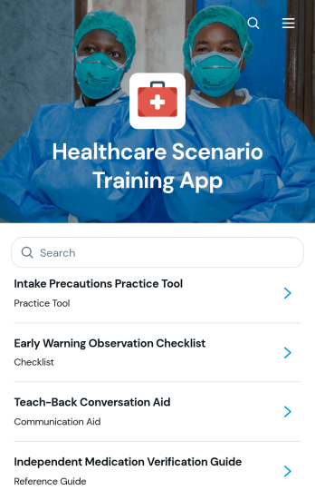 Healthcare Scenario Training App Template