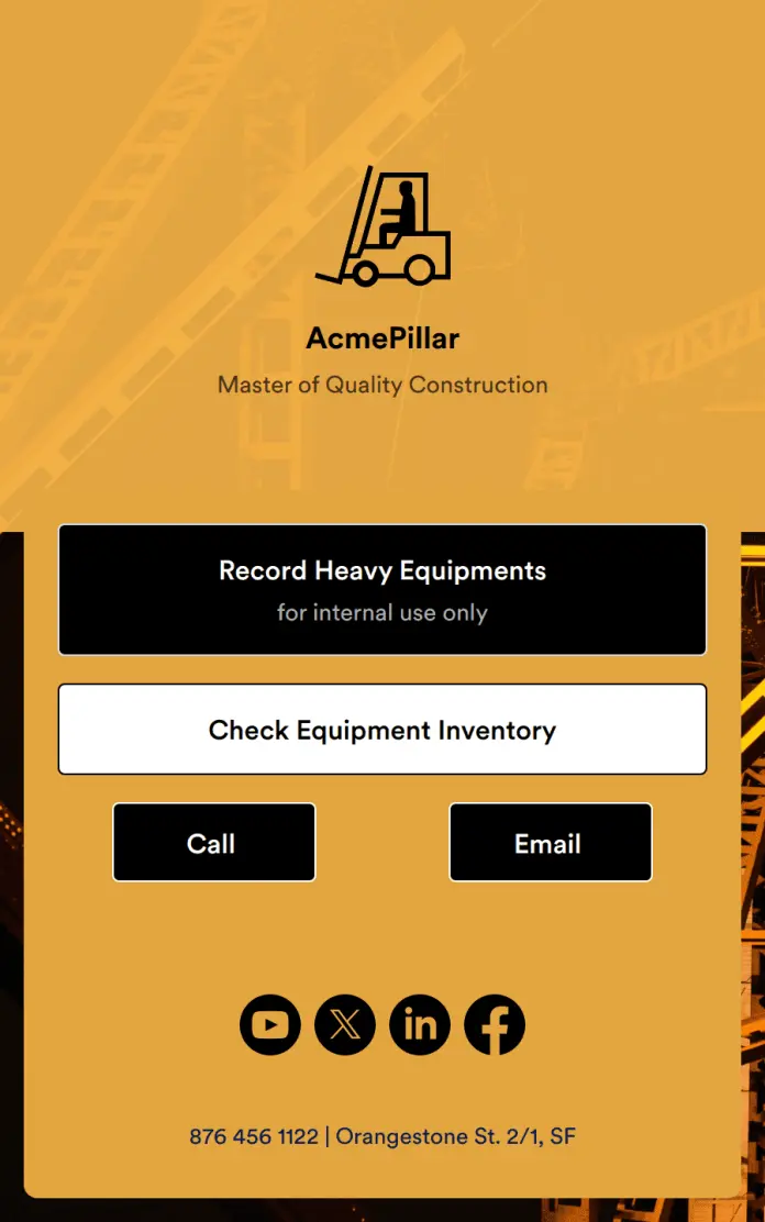 Heavy Equipment Inventory App