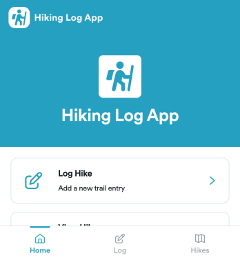 Hiking Log App Template