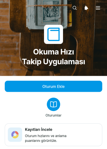 Hızlı Okuma Takip Uygulama Șablonu