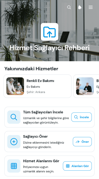 Hizmet Sağlayıcı Dizini Uygulama Șablonu