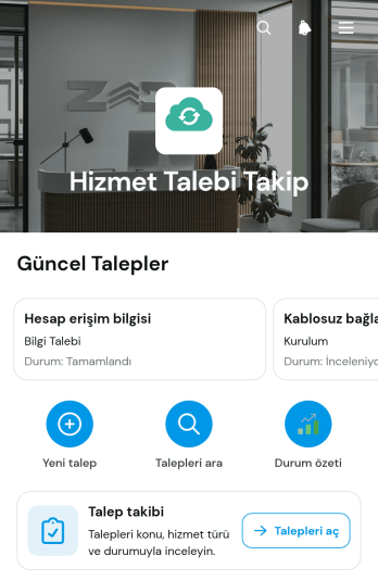 Hizmet Talebi Takip Uygulama Șablonu