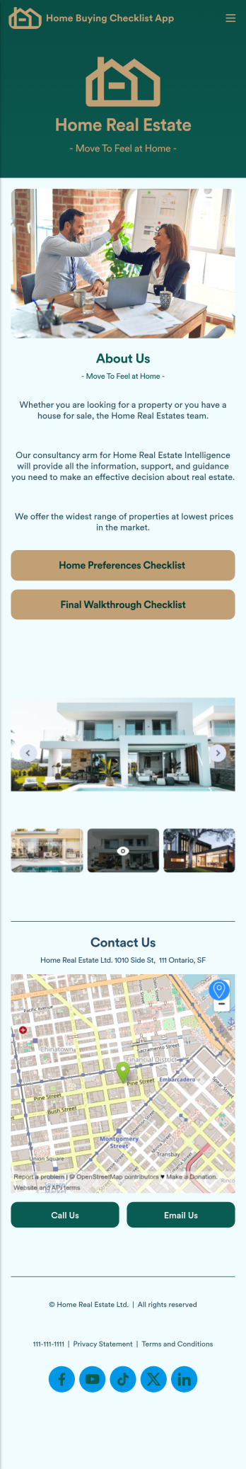 Home Buying Checklist App Template