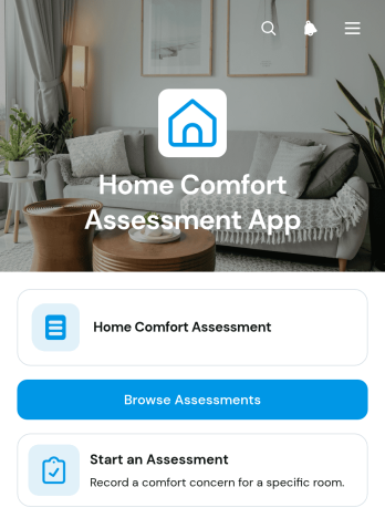Home Comfort Assessment App Template