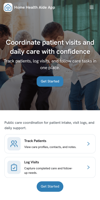 Home Health Aide App Template