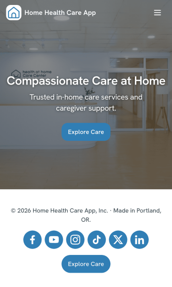 Home Health Care App Template