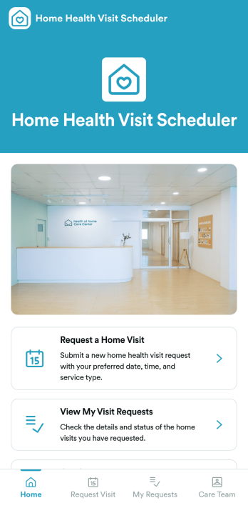 Home Health Visit Scheduler App Template