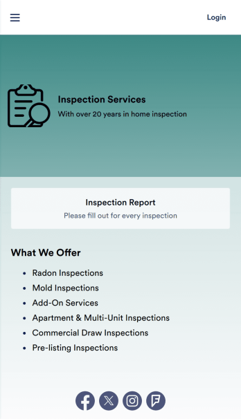 Home Inspection App Template