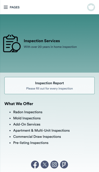 Home Inspection App Template