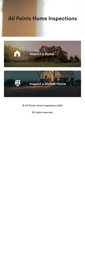 Home Inspection Checklist App Template