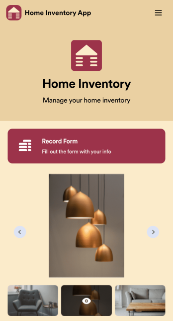 Home Inventory App Template