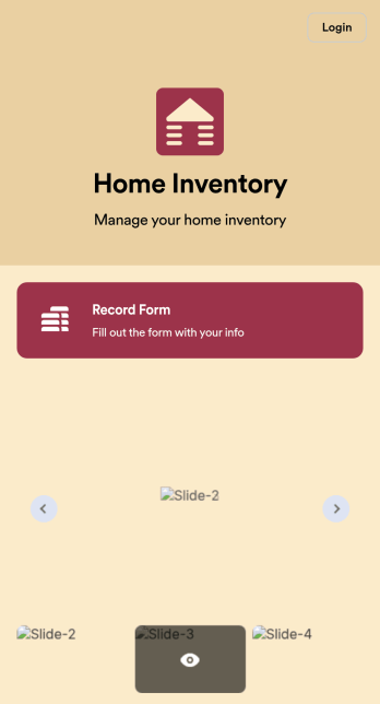 Home Inventory App Template