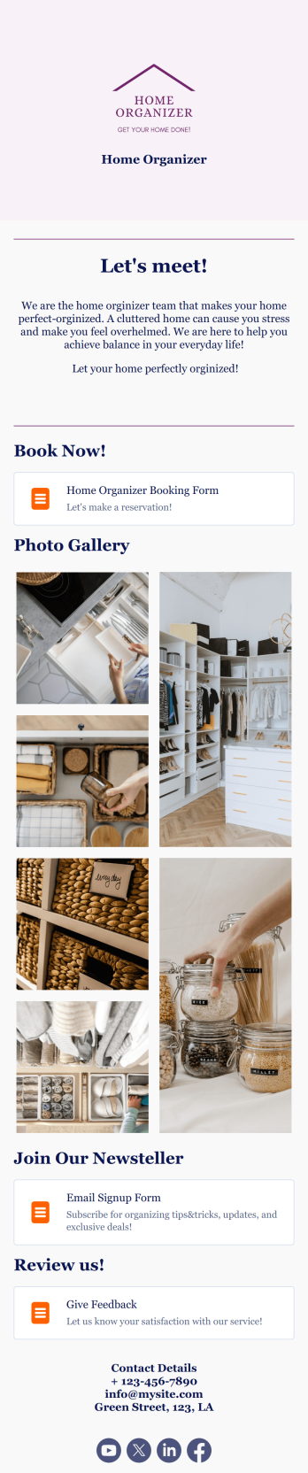 Home Organizer App Template