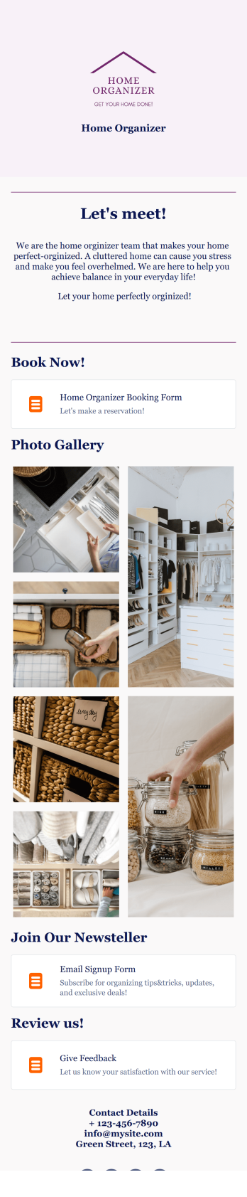 Home Organizer App Template