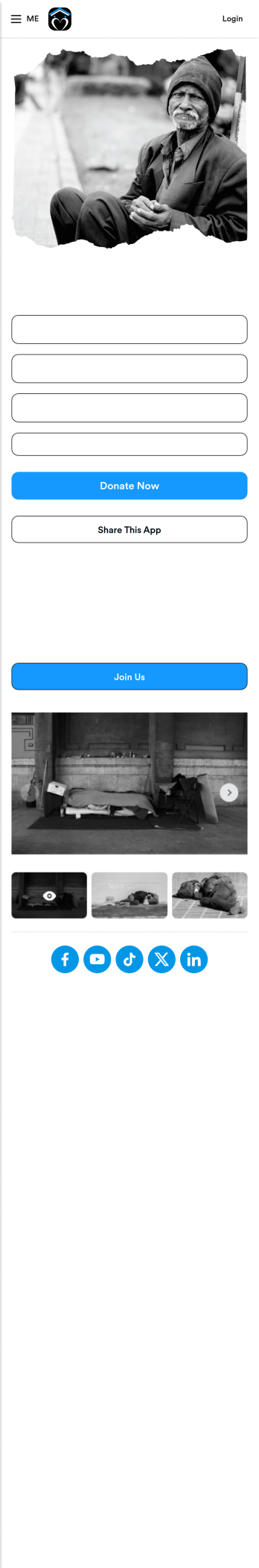 Homeless Donation App Template