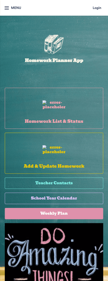 Homework Planner App Template