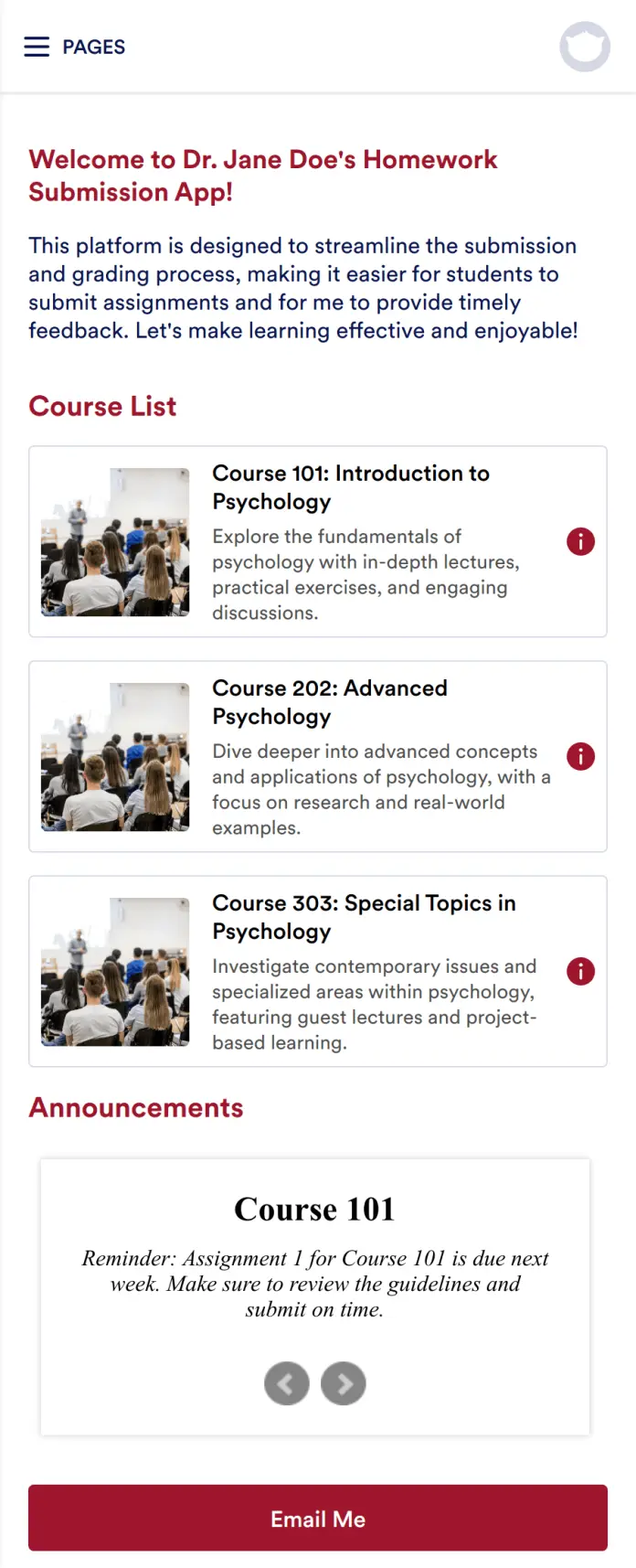Homework Submission App Template | Jotform