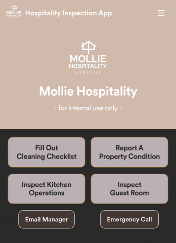 Hospitality Inspection App Template