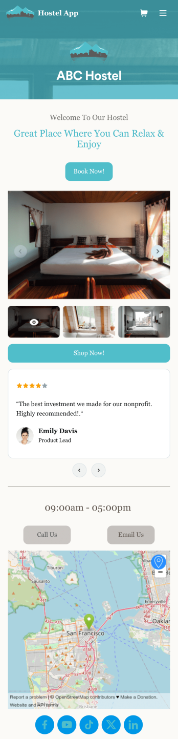 Hostel App Template
