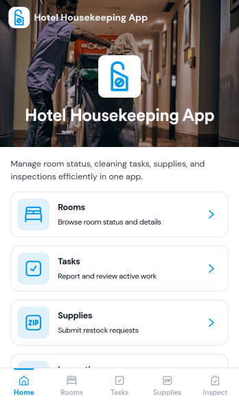 Hotel Housekeeping App Template