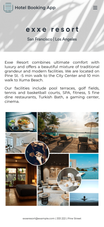 Customizable Hotel Reservation App