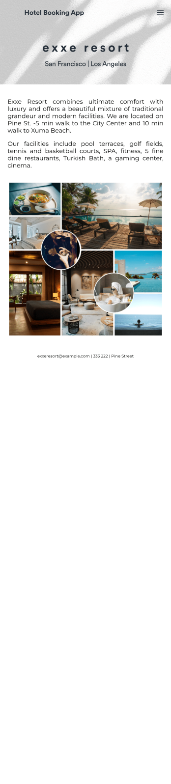 Customizable Hotel Reservation App