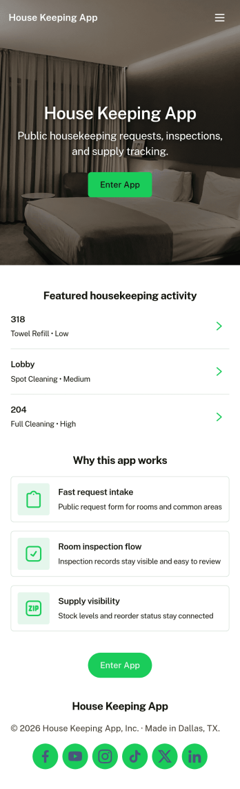 House Keeping App Template