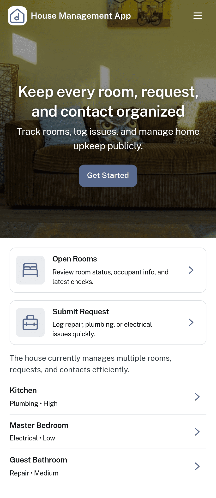 House Management App Template | Jotform