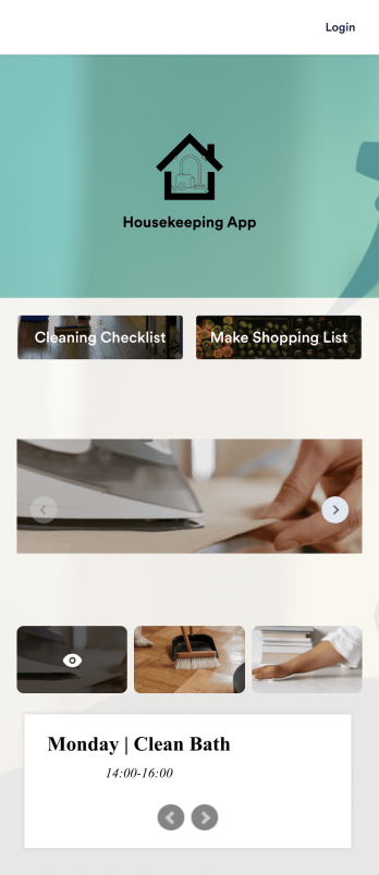 Housekeeping App Template