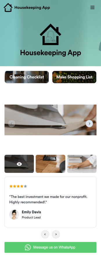 Custom Housekeeping App