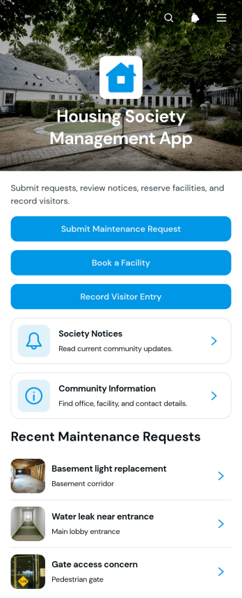 Housing Society Management App Template