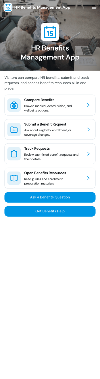 HR Benefits Management App Template