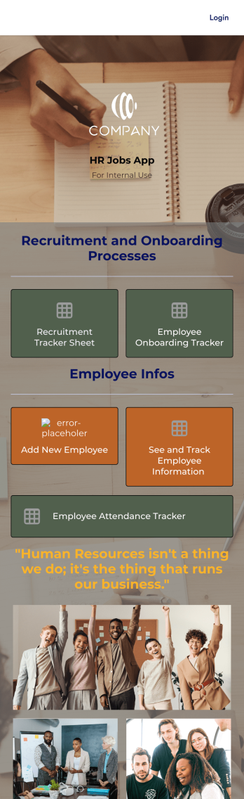 HR Jobs App Template