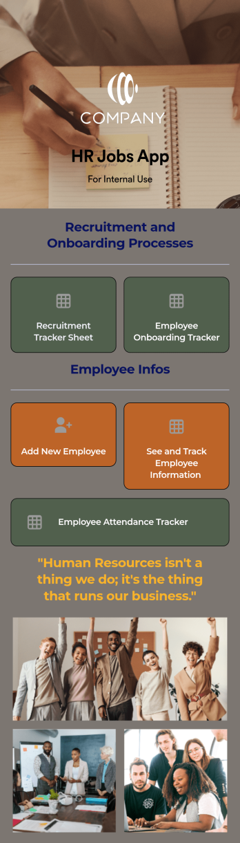 HR Jobs App Template