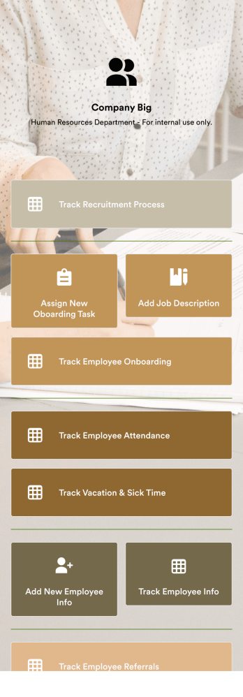 HR Management App Template
