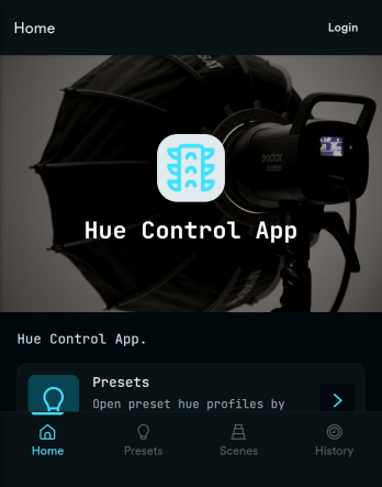 Hue Control App Template