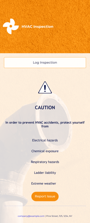 HVAC Inspection Checklist App Template