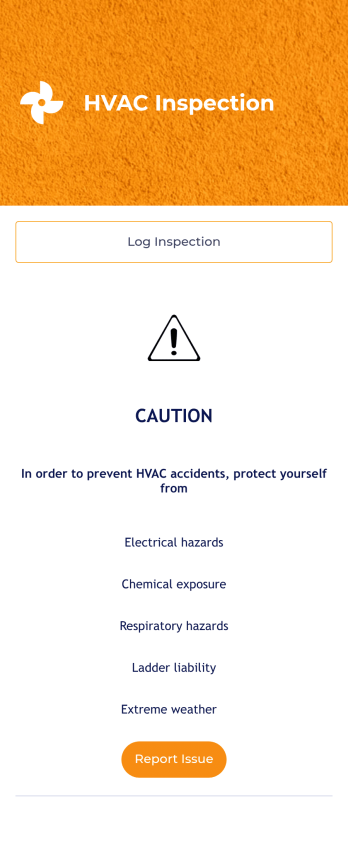HVAC Inspection Checklist App Template