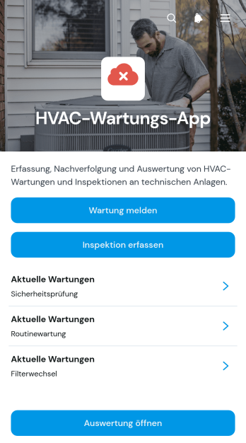 HVAC Maintenance App
