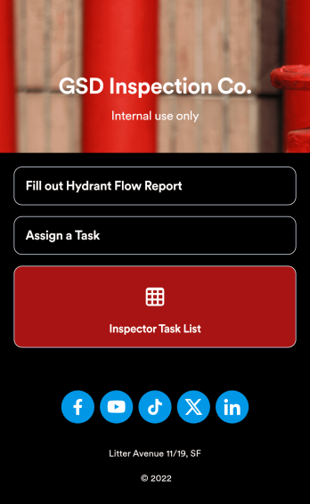Hydrant Flow Inspection App Template