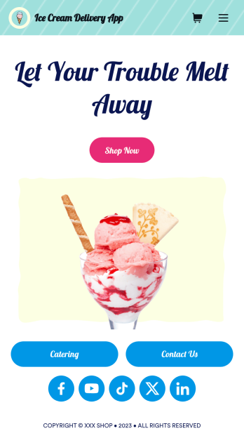 Ice Cream Delivery App Template